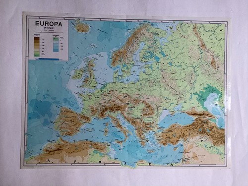 Cartina geografica vintage - ,