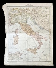 Cartina dell'Italia politica