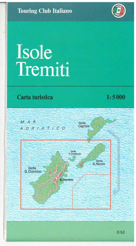 Cartina isole tremiti touring - cartina,