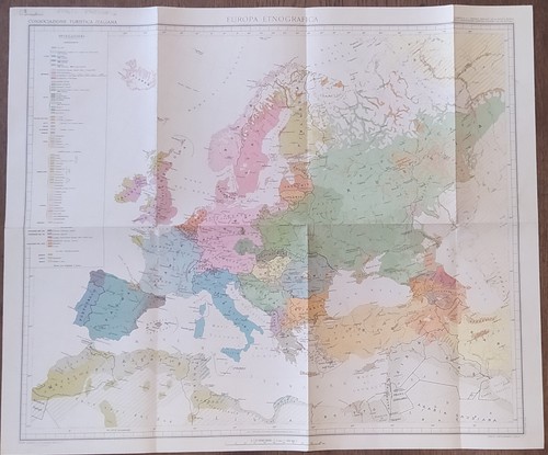 Cartina map europa etnografica - cartina,