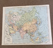 Cartine Vintage Anni 70 , Asia