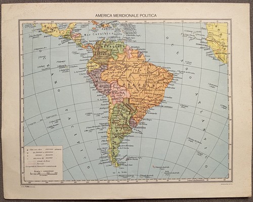 America meridionale cartina - america,