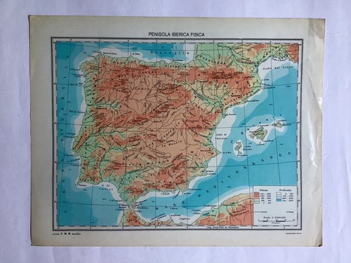 Cartina vintage penisola - cartina,
